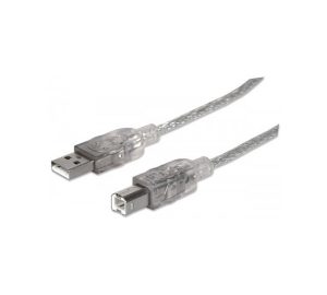 Cable USB 2.0 A/B 3,0 mts Manhattan
