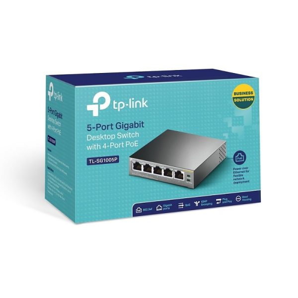 Switch TP-LINK TL-SG1005P 5 bocas Gigabit Power Over Etherne