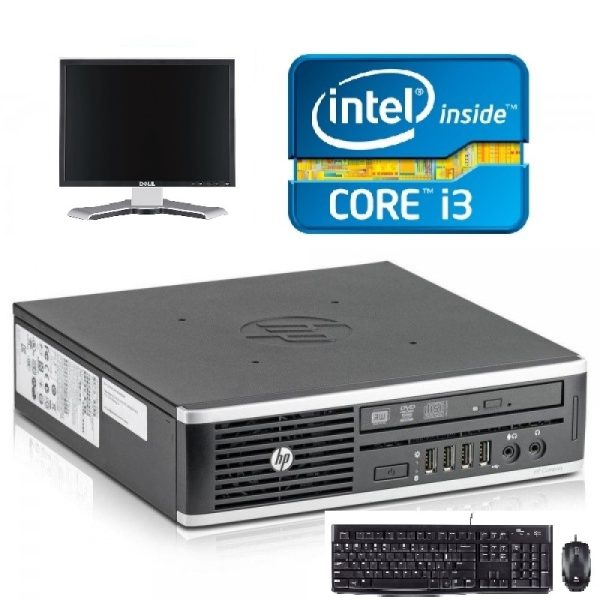 Equipo PC HP Core i3 3.1Ghz, 4GB, 160GB, DVD-RW +Monitor 19"