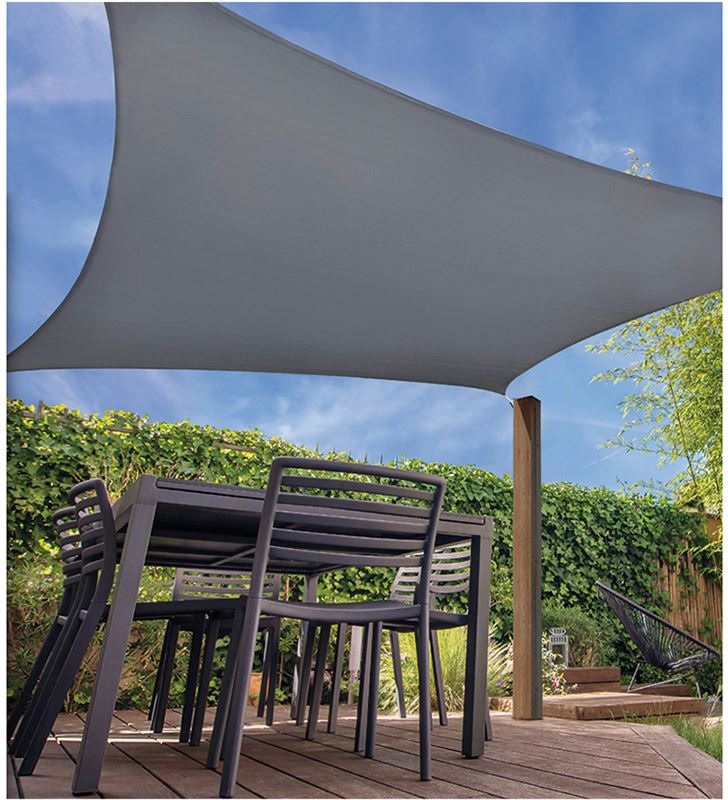 Toldo Vela p/ sombra viento y granizo c/ protección Uv -4*2