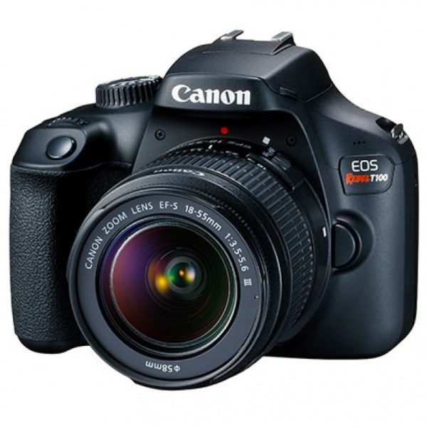 Camara Canon Eos Rebel T100 Full HD + Lente 18-55mm WiFi