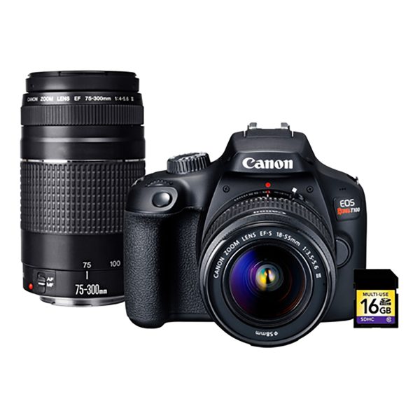 Camara Canon Eos Rebel T100 Full HD + Lente 18-55mm WiFi