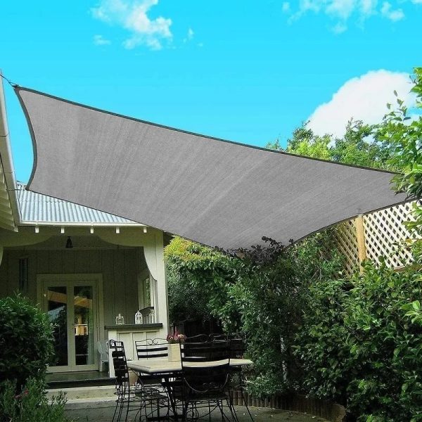 Malla Toldo Vela Alta Calidad 5 x 3 metros Filtro Uv98% Gris