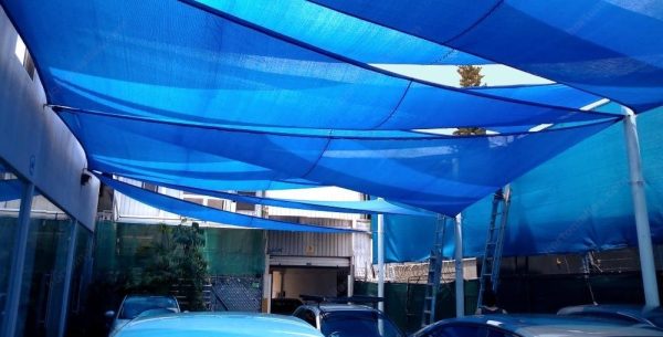 Malla Toldo Vela Alta Calidad 8 x 14 metros Uv 98% Azul