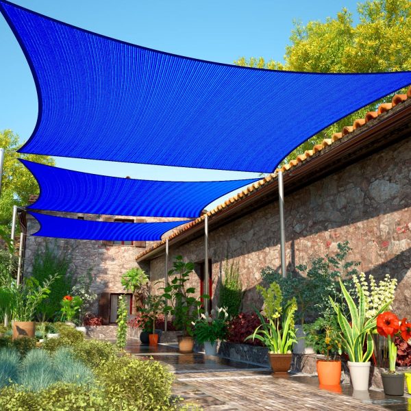 Malla Toldo Vela Alta Calidad 8 x 14 metros Uv 98% Azul