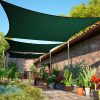 Malla Toldo Vela Alta Calidad 8 x 3 metros Uv 98% Verde