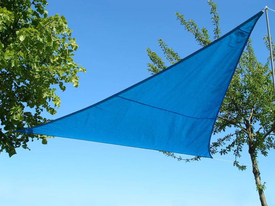 Toldo Vela p/ sombra viento c/ Uv - 3*4*3 triangulo AZUL