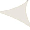 Toldo Vela p/ sombra viento c/ Uv - 3*4*3 triangulo Blanco