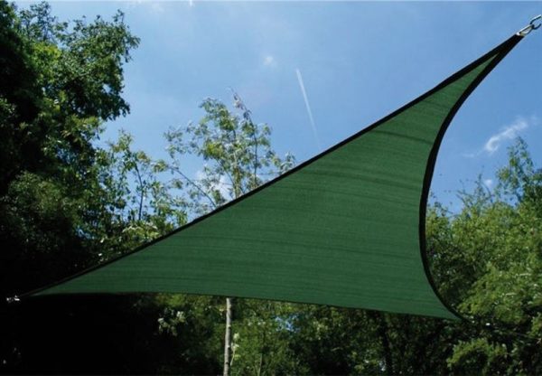 Toldo Vela p/ sombra viento c/ Uv - 4*10 rectangulo VERDE