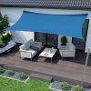 Toldo Vela p/ sombra viento c/ Uv - 4*6.5 rectangulo AZUL