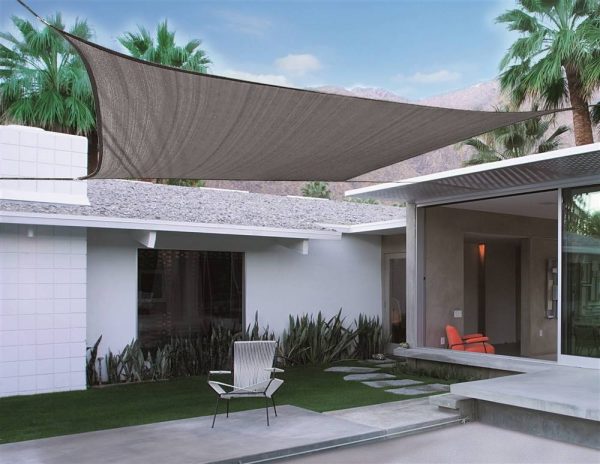 Toldo Vela p/ sombra viento y granizo c/ protección Uv -4*10