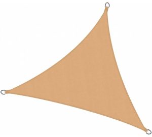 Toldo Vela sombra viento granizo c/Uv -5*5*5 triangulo BEIGE