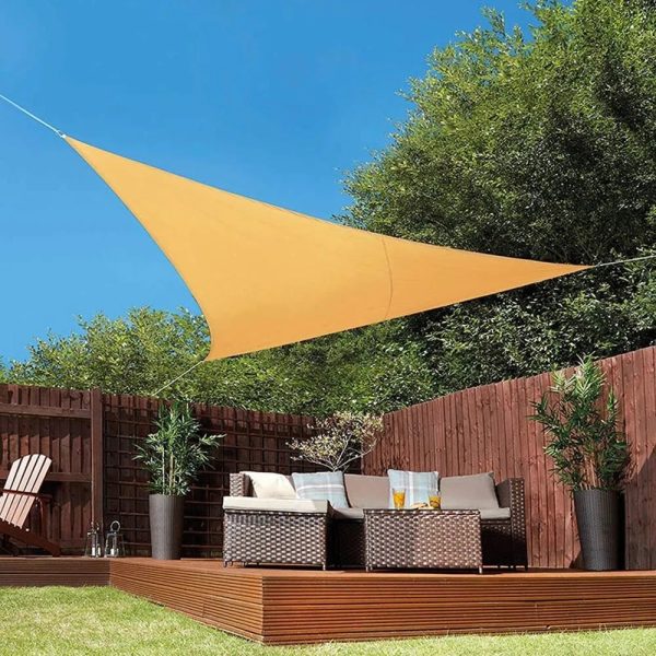 Toldo Vela sombra viento granizo c/Uv -5*5*5 triangulo BEIGE