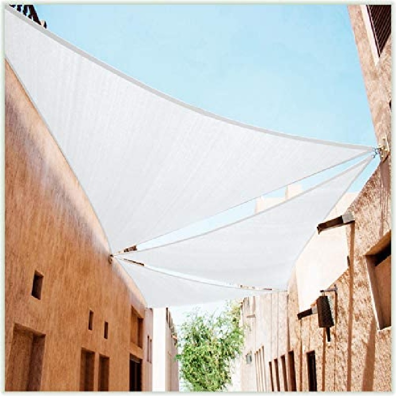 Toldo Vela sombra viento y granizo 4*2.5*5 triangulo BLANCO