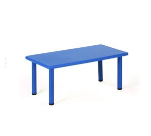 Mesa de plástico rectangular azul 120 X 60 X 50