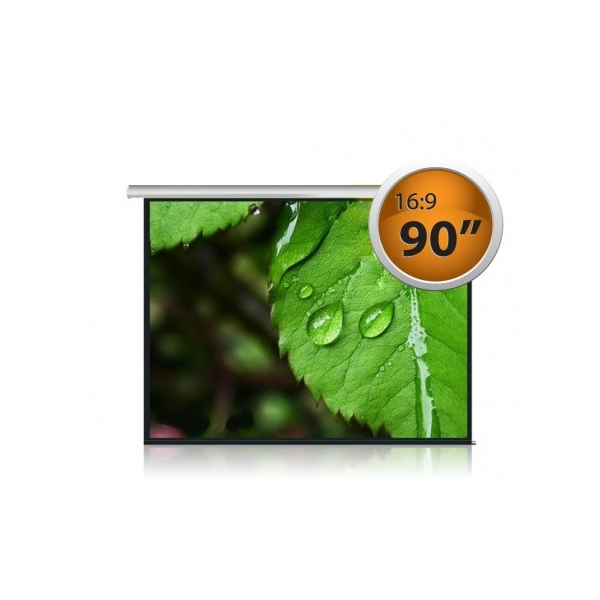 Pantalla para proyector 90'' 16:9 PEBC90 Blanco Retráctil