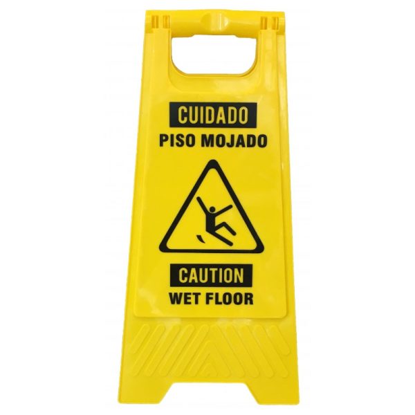 Cartel de Prevención "Piso Mojado"