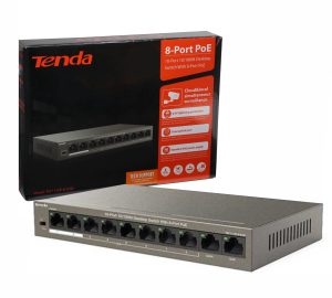 Switch PoE Tenda 10 puertos TEF1110P-8-63W