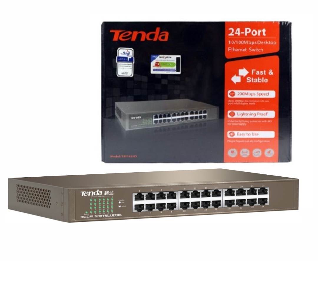 Switch Tenda TEG1024D 24-Port Gigabit Metal Case