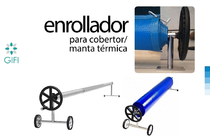 ENROLLADOR COMPLETO C/TUBO 3 X 1.4MTS Para Piscina - GIFI