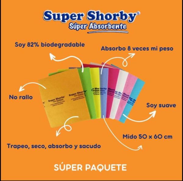 Super Shorby - Toalla Súper Absorbente Alemania - Pack 8 uni