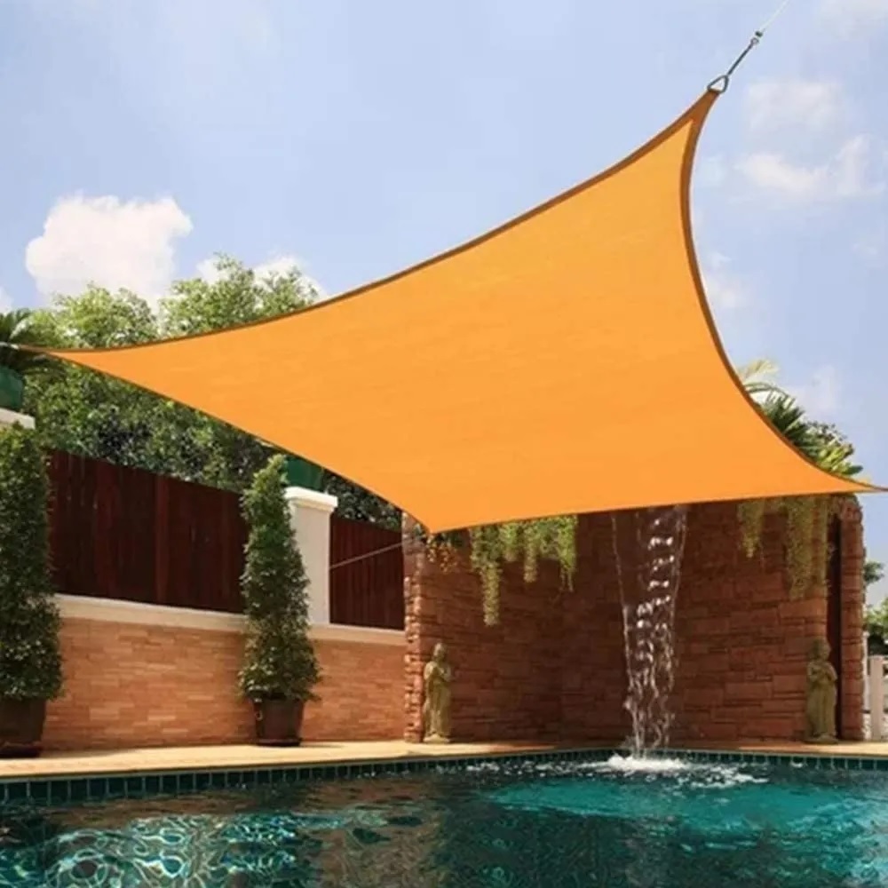 Toldo Vela p/ sombra viento c/ Uv - 4*4 Cuadrado Beige