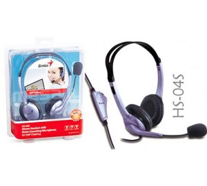 Auricular Audifonos c/mic Genius HS-04S Single Jack-Notebook