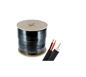 Bobina Cable Siames Coaxil + Corriente 220V 100m