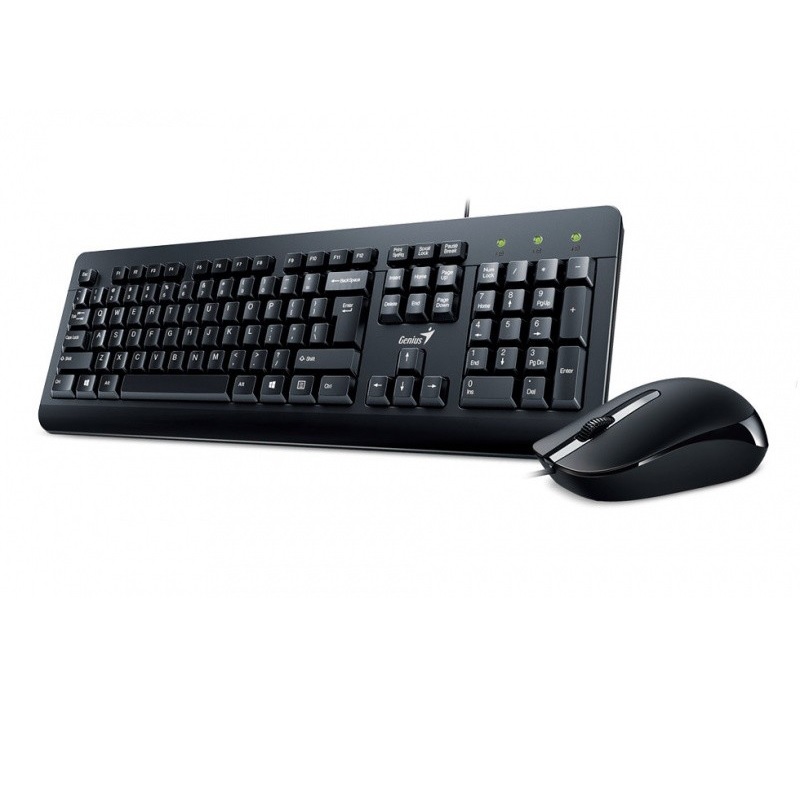 Combo Teclado y Mouse Genius Cableado KM-160 USB Español