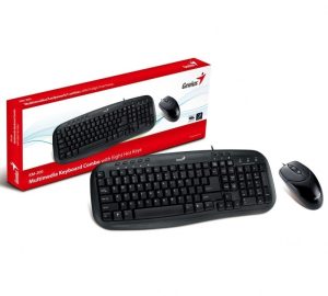 Combo Teclado y Mouse Genius Multimedia USB KM-200 Español