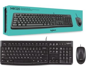 Combo Teclado y Mouse Logitech MK120 USB