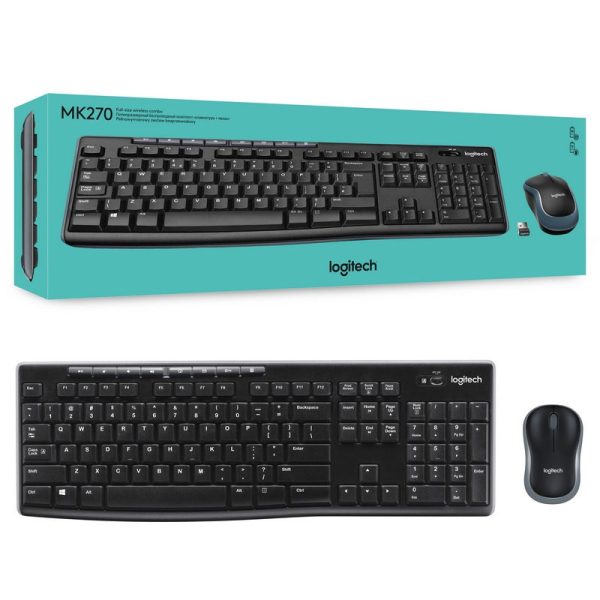 Combo Teclado y Mouse Logitech MK220 Inalambrico