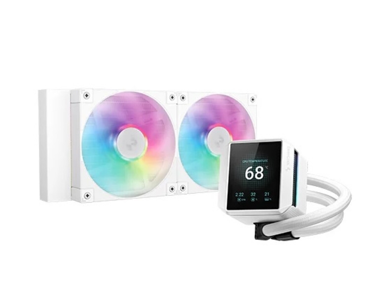 Cooler Liquido Gamer Deepcool Mystique 240 ARGB Blanco