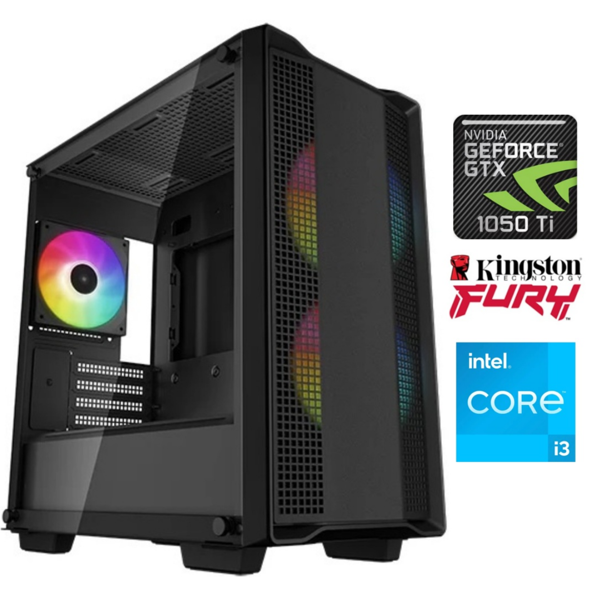 Equipo Gamer Core i3 12100F 16GB SSD 480GB GTX1050TI 4GB Equipo Gamer Core i3 12100F 16GB SSD 480GB GTX1050TI 4GB