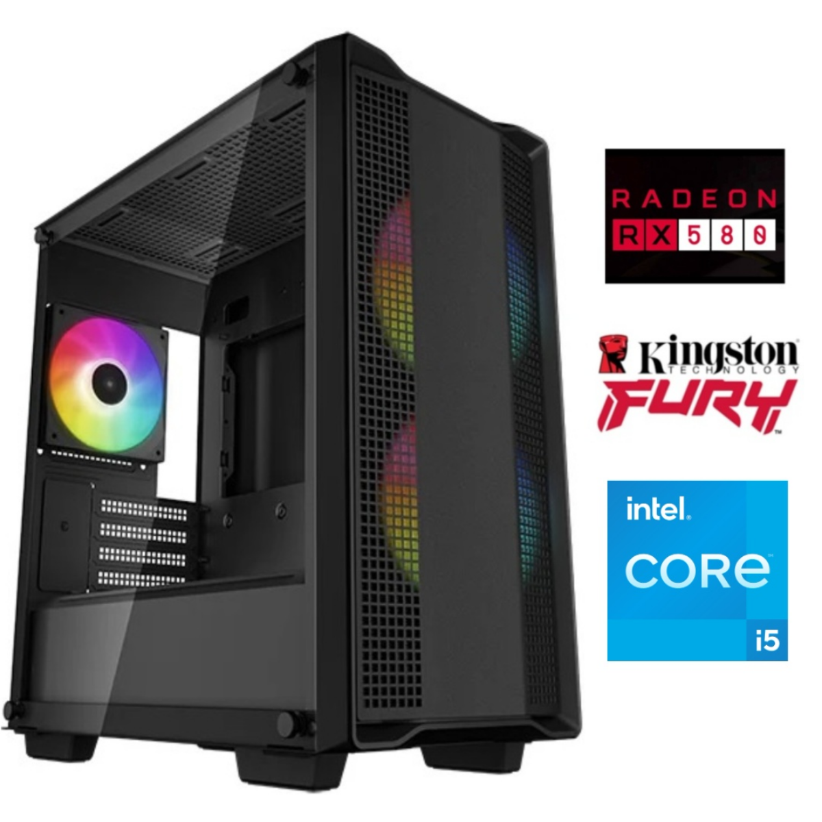 Equipo Gamer Core i5 10400F 16GB SSD 480GB RX580 8GB Equipo Gamer Core i5 10400F 16GB SSD 480GB RX580 8GB