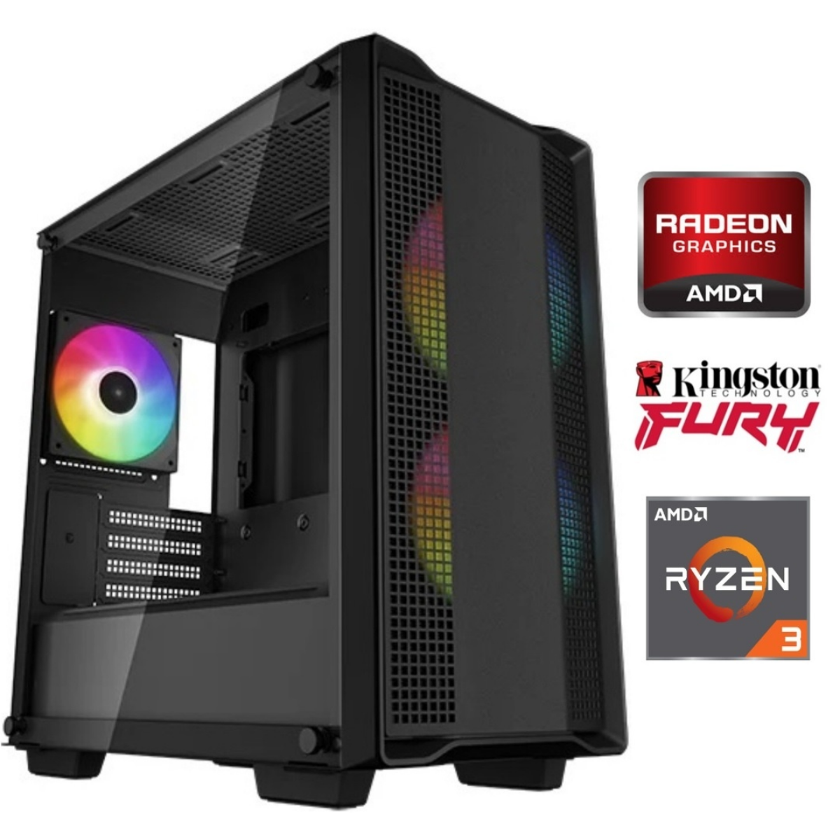 Equipo Gamer Ryzen 3 5300G 16GB SSD 480GB Gráficos Radeon Equipo Gamer Ryzen 3 5300G 16GB SSD 480GB Gráficos Radeon