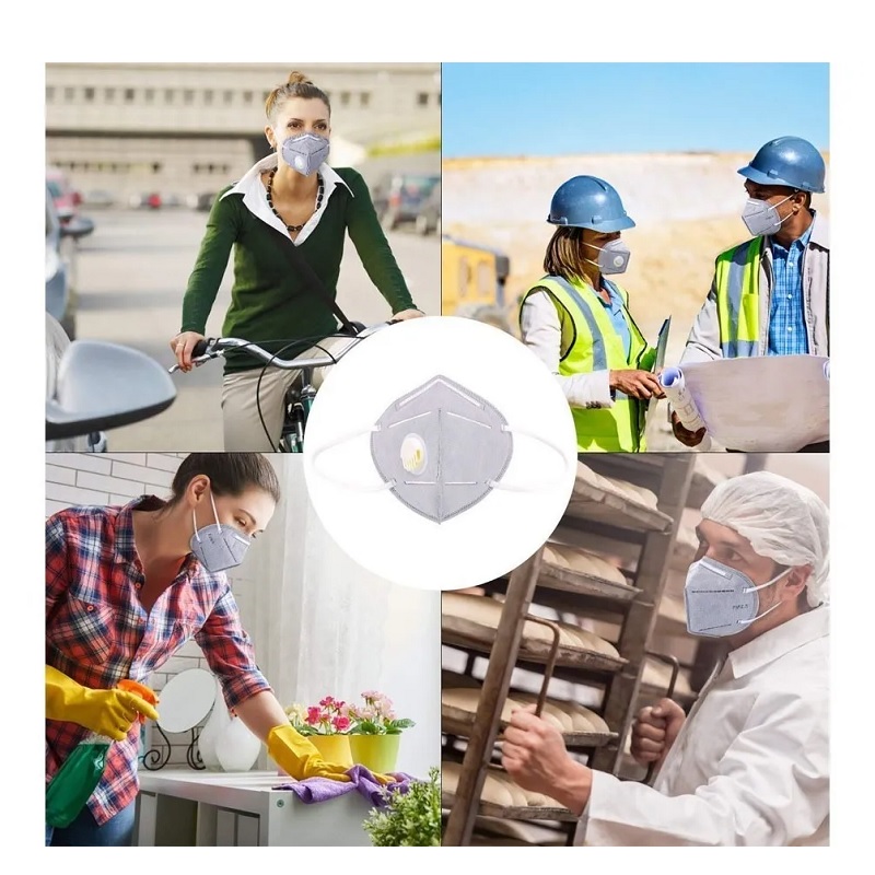 Mascara Tapa Boca Mascarilla KN95 con Valvula (Caja 20 Uni)