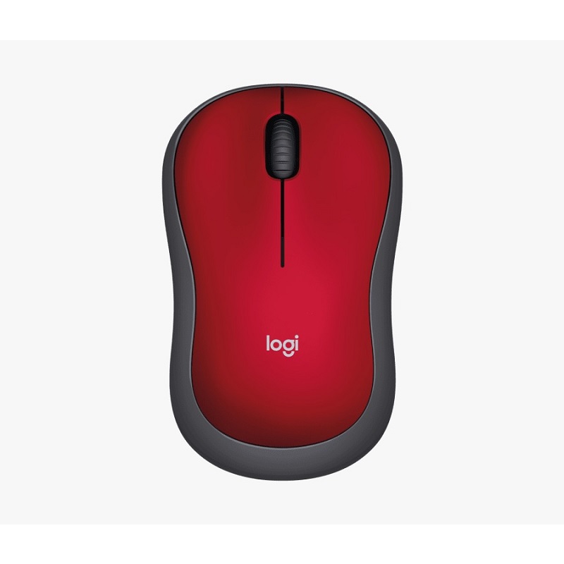 Mouse Inalambrica Logitech M185 Rojo - Bateria 12 meses