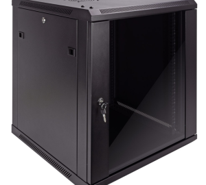 Rack NRG+ 12U pared o piso - Vidrio templado con cerradura
