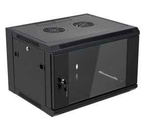 Rack NRG+ 6U pared o piso - Vidrio templado con cerradura
