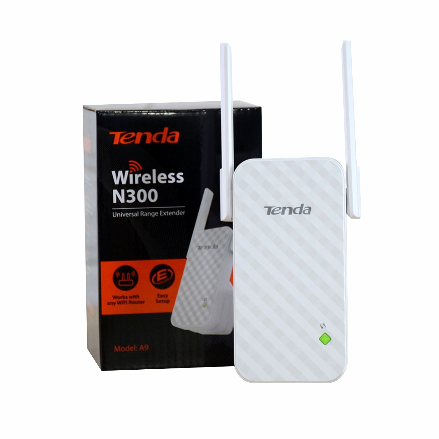 Range Extender Tenda A9 Wifi N300 Doble Antena-Alta Potencia