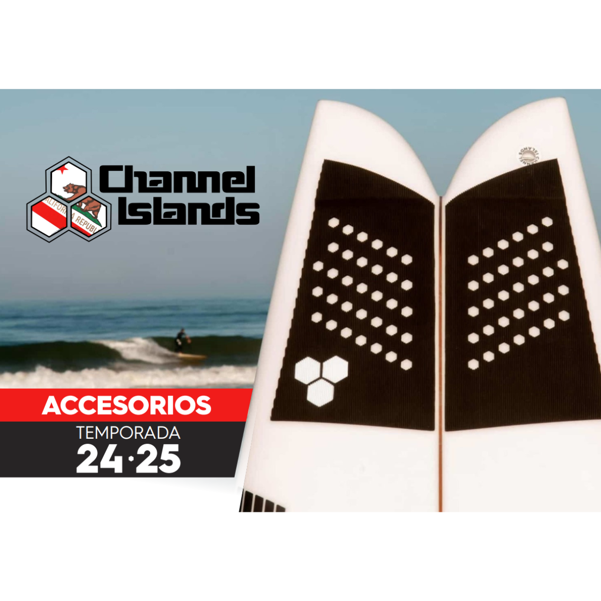 Almohadilla De Tracción Tabla Surf FISH PAD CHANNEL ISLANDS