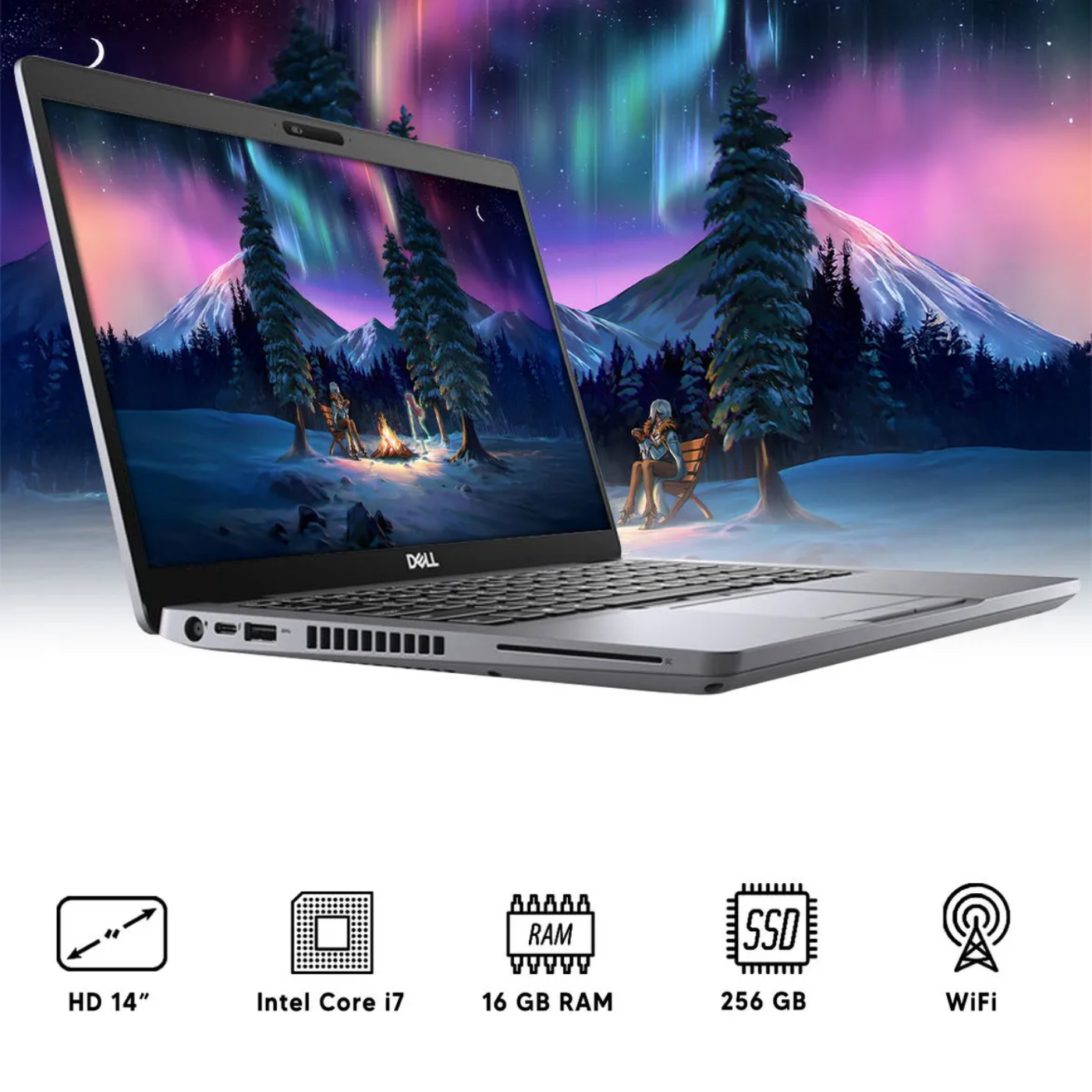 Copia - Notebook Dell Latitude 5410 Core™ i7-10810U 256GB SSD 16GB 14" (1920x1080) WIN10 Pro Backlit Keyboard GRAY