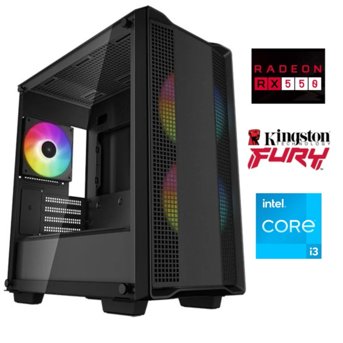 Equipo Gamer Core i3 10100F 32GB SSD 1TB RX550 4GB Equipo Gamer Core i3 10100F 32GB SSD 1TB RX550 4GB