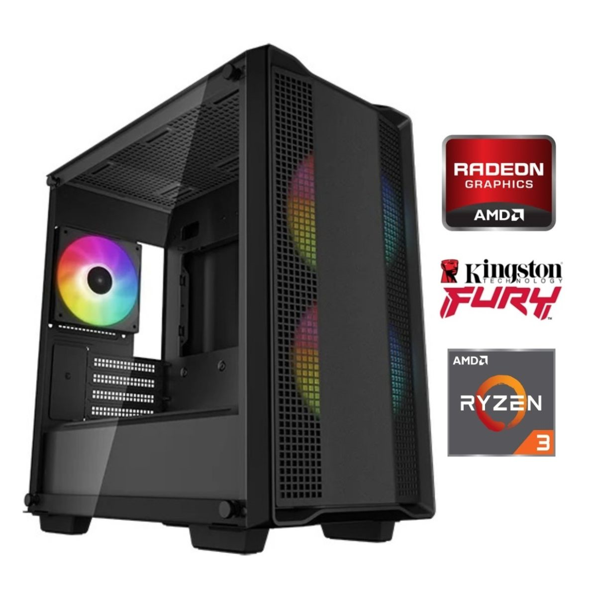 Equipo Gamer Ryzen 3 5300G 16GB SSD 1TB Gráficos Radeon