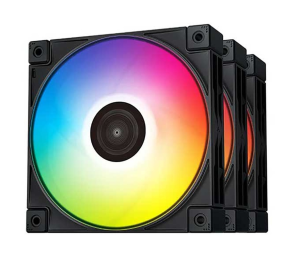 Fan Cooler Gamer Deepcool FC120 ARGB Negro 3 en 1 Gaming