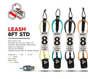 Leash Para Tabla De Surf 2,4M HEX CORD Azul CHANNEL ISLANDS