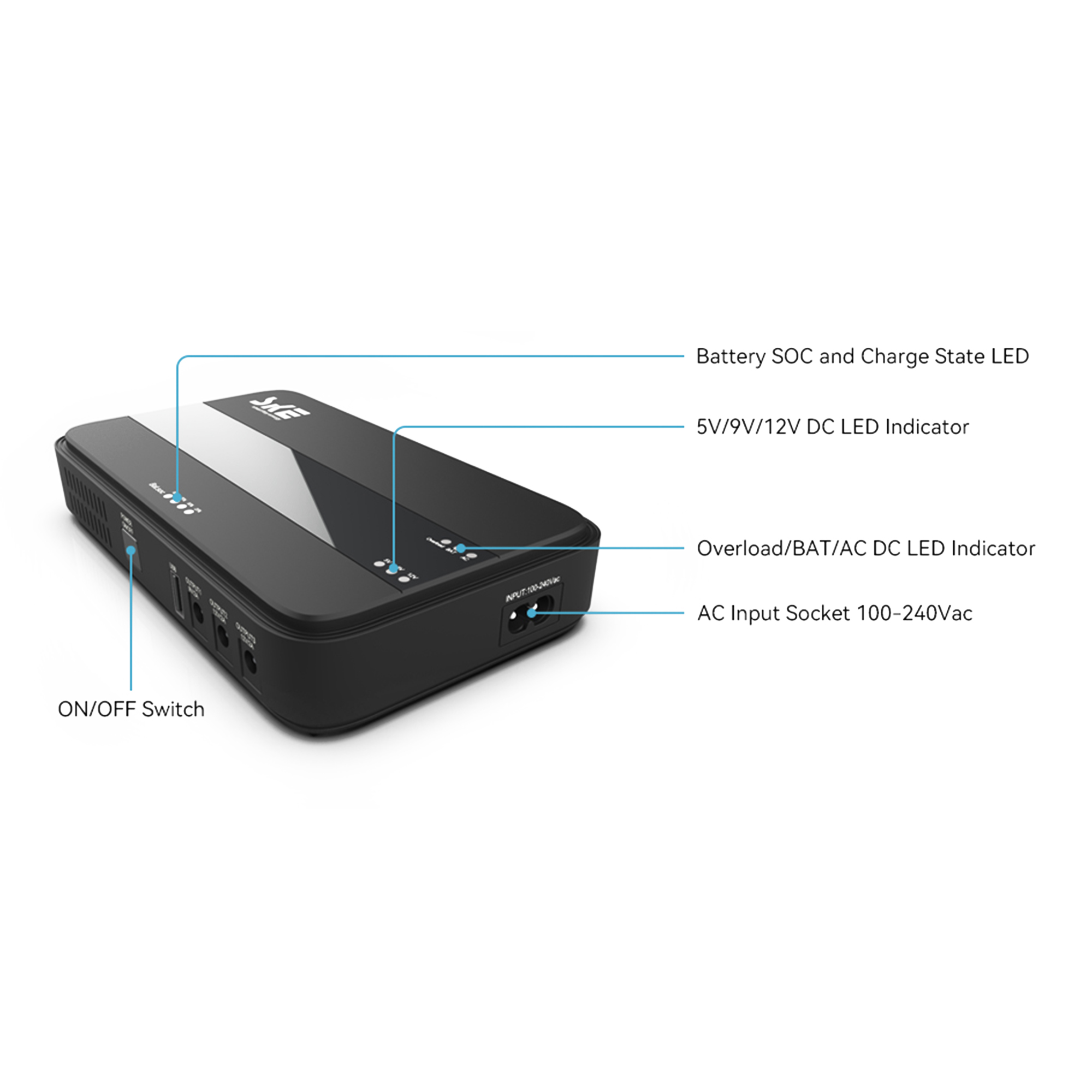 Mini Ups SKE DC10400 Pro Li-ion 10400mAh 38,48Wh