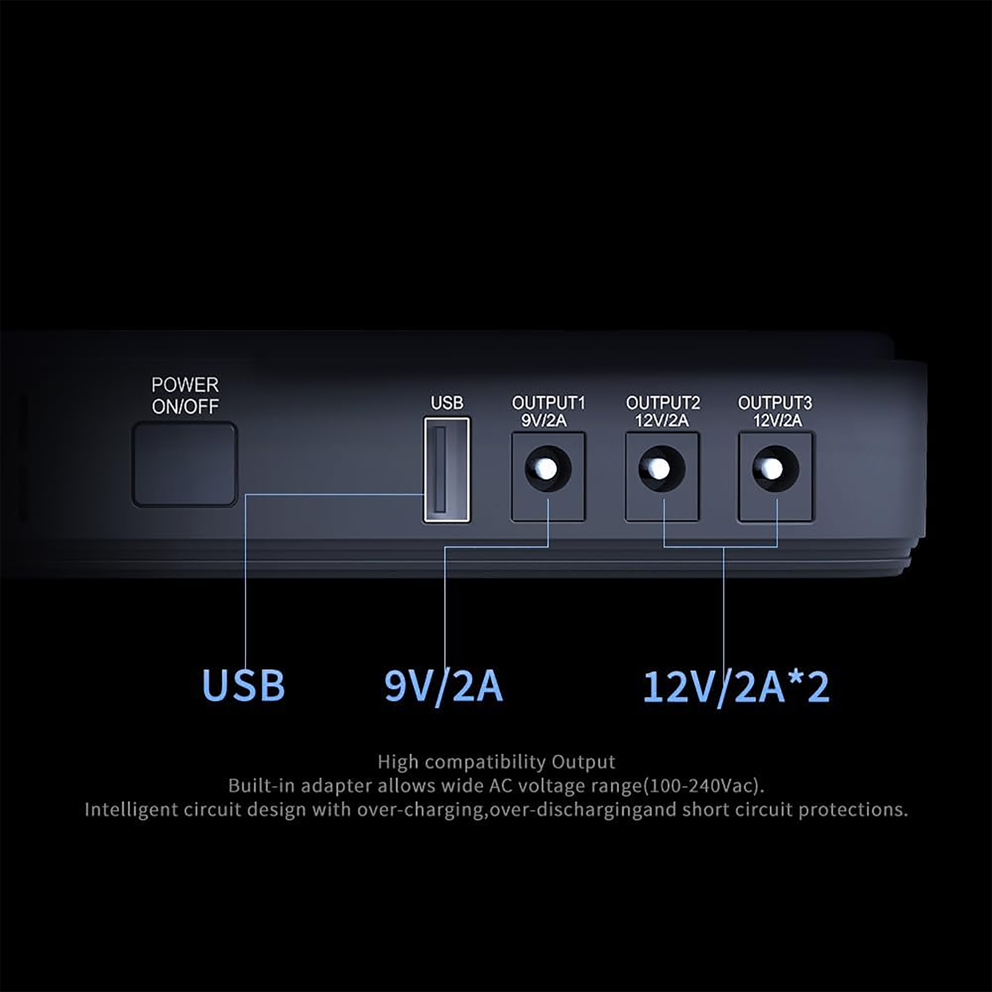 Mini Ups SKE DC10400 Pro Li-ion 10400mAh 38,48Wh