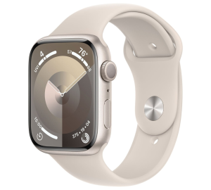 Reloj Apple Watch Series 9 45mm Aluminio starlight Talle S/M - MR963LW/A